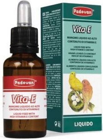 ▷ Vitamina E 30ml - Complemento de Vitaminas Líquido para la Reproducción (Padovan)