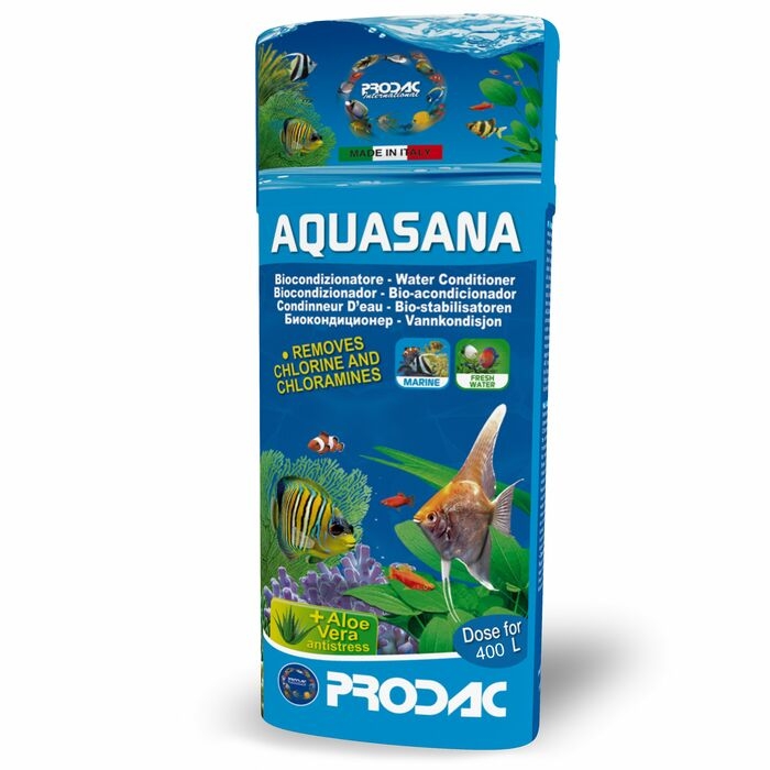 Prodac Aquasana 100ml. acondicionador anti cloro acuarios - mascotaencasa