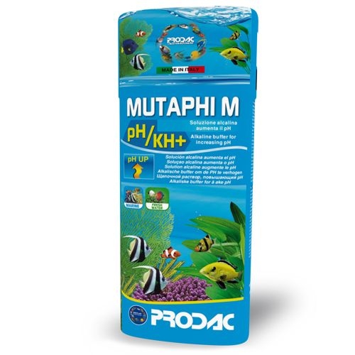 Prodac Mutaphi M 500 Ml. (Ph+) Solución para subir PH del agua en el acuario