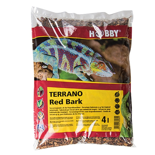 Sustrato Terrano Red Bark 4l.  - Húmedo para Iguanas y otros reptiles.