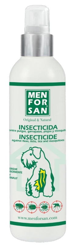 ▷ Insecticida en Spray para Perros Men For San 250ml - Uso Externo