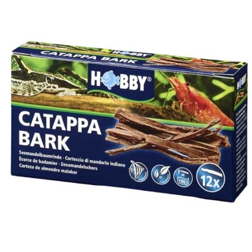 Hobby Catappa Bark 12 u. Corteza para gambarios y acuarios - mascotaencasa