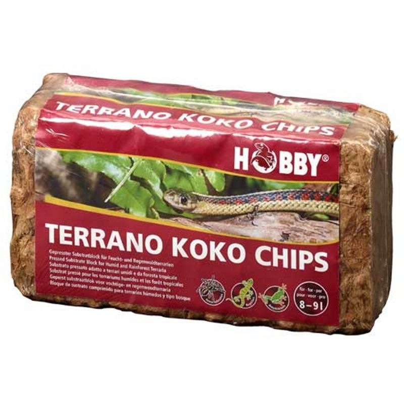 Hobby Terrano Koko Chips - Sustrato para ranas y anfibios en terrario.