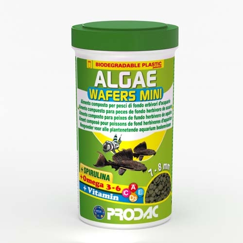 Prodac Mini Algae Wafers 250 ml. comida para peces a base de algas