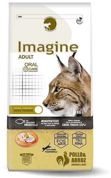 ▷ Pienso Imagine Cat Adult 8Kg - Comida Para Gatos Adultos Visán de Pollo.