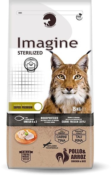 ▷ Pienso Imagine Sterilized 8Kg - Para gatos esterilizados / Con sobrepeso - Visán