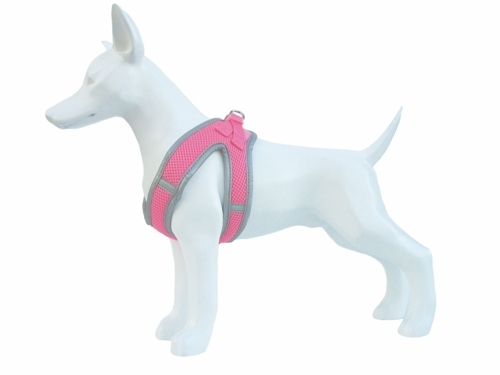 ▷ Arnés suave para perro en color rosa 