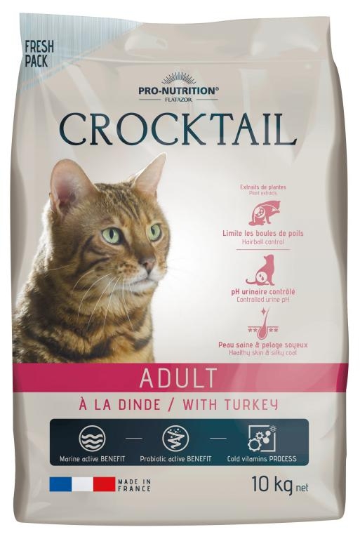 ▷ Pienso Crocktail Adult Pavo Hairball 10kg - Flatazor Pienso para Gatos para prevenir Bolas de Pelo