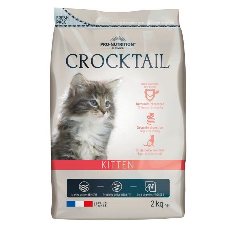 ▷ Pienso Crocktail Kitten 2kg - Flatazor Pienso para Gatos Kitten Cachorros