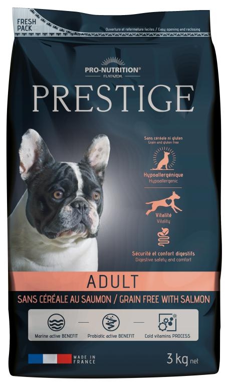 ▷ Flatazor Prestige Adult Salmon 3kg - Pienso Flatazor para Perros Adultos Piele Sensibles e Hipoalergénico (Pro Nutrition)