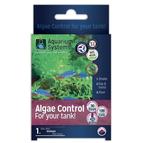 Algae Control Program - Freshwater 100-1 Bacterias que eliminan algas de acuario de Aquarium Systems - mascotaencasa