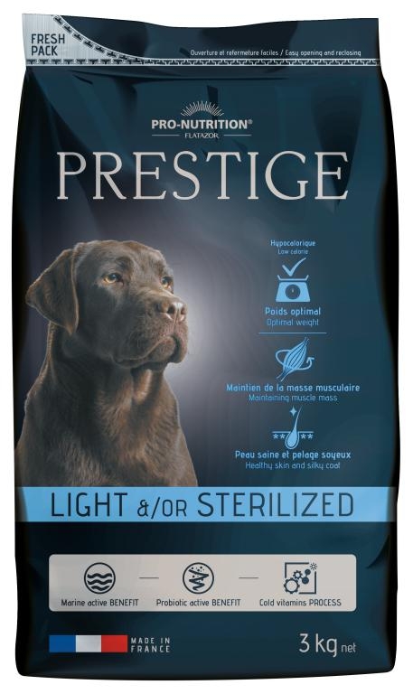 ▷ Flatazor Prestige Adult Light - Sterilized 3kg - Pienso para Perros Adultos con Sobrepeso o Esterilizados