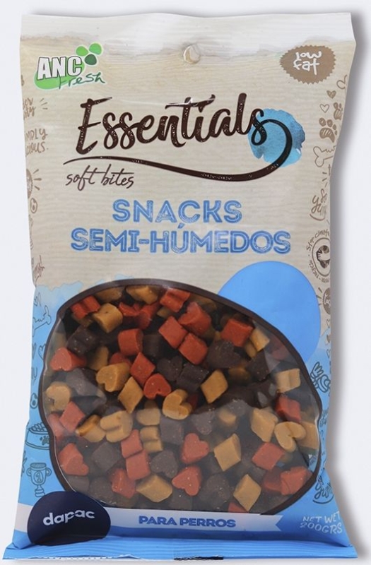 ▷ Snacks Anc Fresh Essentials Mini Corazones 200g - Premios para Perro Semi-Húmedos