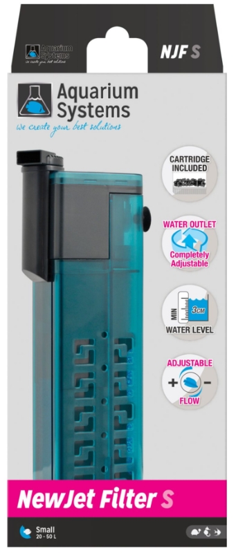  New-Jet Filter Small 20-50 L. - filtro pequeño para acuarios, mini filtro para acuarios, (Aquarium Systems)