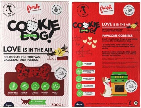 FRESH COOKIE DOG TREATS LOVE IS IN THE A